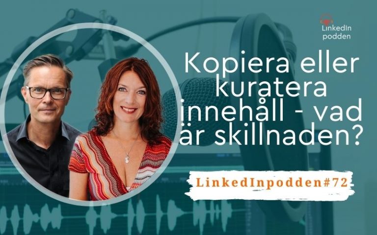 kopiera kuratera innehåll LinkedIn